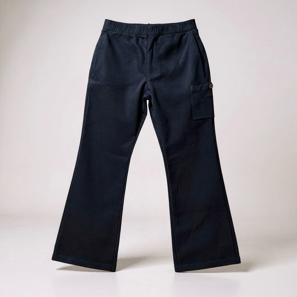 ST JOHN KNITS M 8 10 Navy Classic Knit Pants Vintage